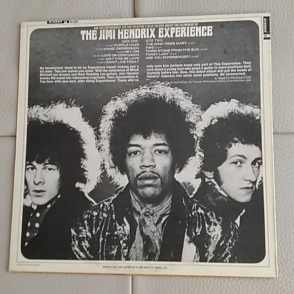The Jimi Hendrix Experience - Are You Experienced? LP - Picture 2 of 4